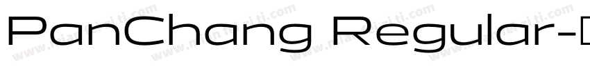 PanChang Regular字体转换